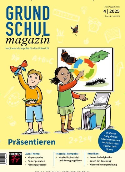Titelbild der Ausgabe 4/2025 von Grundschulmagazin. Diese Zeitschrift und viele weitere Zeitschriften für Pädagogik als Abo oder epaper bei United Kiosk online kaufen.