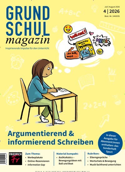 Titelbild der Ausgabe 4/2026 von Grundschulmagazin. Diese Zeitschrift und viele weitere Zeitschriften für Pädagogik als Abo oder epaper bei United Kiosk online kaufen.