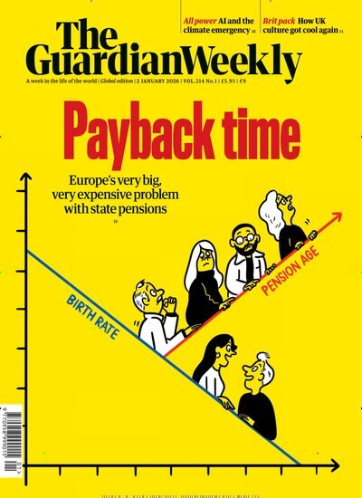 Titelbild der Ausgabe 1/2026 von Guardian Weekly. Diese Zeitschrift und viele weitere Wirtschaftsmagazine und Politikmagazine als Abo oder epaper bei United Kiosk online kaufen.