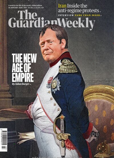 Titelbild der Ausgabe 3/2026 von Guardian Weekly. Diese Zeitschrift und viele weitere Wirtschaftsmagazine und Politikmagazine als Abo oder epaper bei United Kiosk online kaufen.