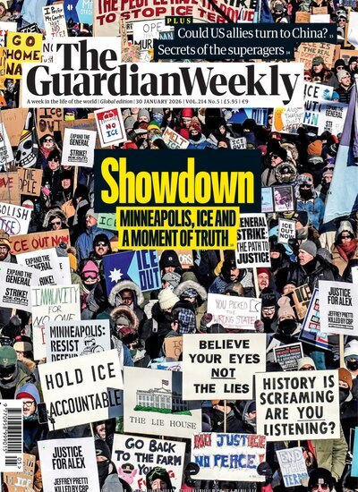 Titelbild der Ausgabe 5/2026 von Guardian Weekly. Diese Zeitschrift und viele weitere Wirtschaftsmagazine und Politikmagazine als Abo oder epaper bei United Kiosk online kaufen.