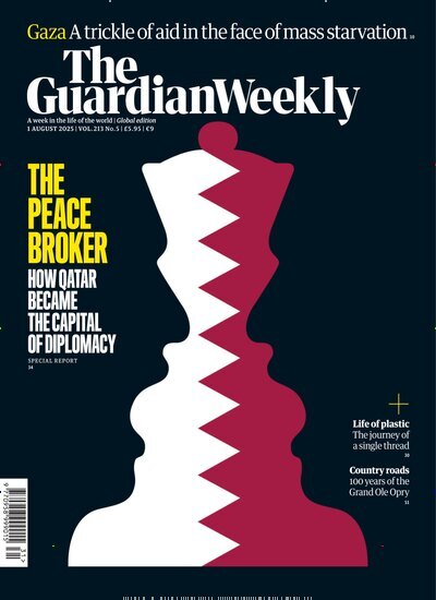 Titelbild der Ausgabe 31/2025 von Guardian Weekly. Diese Zeitschrift und viele weitere Wirtschaftsmagazine und Politikmagazine als Abo oder epaper bei United Kiosk online kaufen.