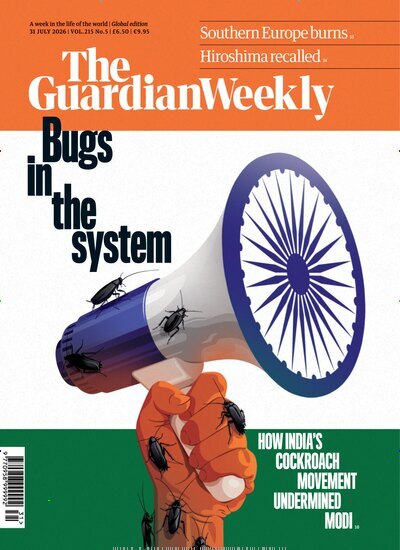 Titelbild der Ausgabe 31/2026 von Guardian Weekly. Diese Zeitschrift und viele weitere Wirtschaftsmagazine und Politikmagazine als Abo oder epaper bei United Kiosk online kaufen.