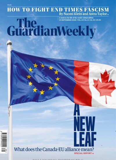 Titelbild der Ausgabe 39/2026 von Guardian Weekly. Diese Zeitschrift und viele weitere Wirtschaftsmagazine und Politikmagazine als Abo oder epaper bei United Kiosk online kaufen.