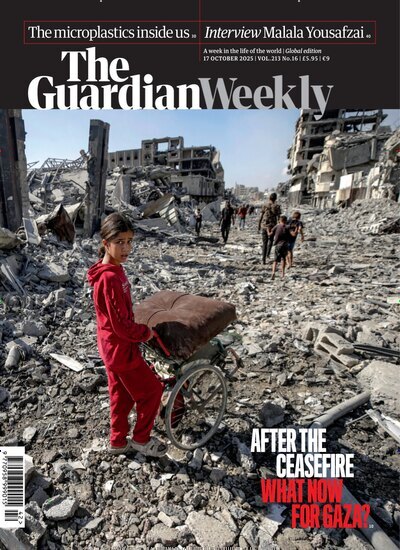 Titelbild der Ausgabe 42/2025 von Guardian Weekly. Diese Zeitschrift und viele weitere Wirtschaftsmagazine und Politikmagazine als Abo oder epaper bei United Kiosk online kaufen.