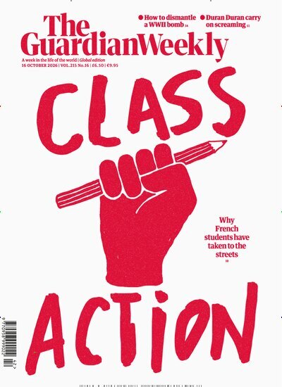 Titelbild der Ausgabe 42/2026 von Guardian Weekly. Diese Zeitschrift und viele weitere Wirtschaftsmagazine und Politikmagazine als Abo oder epaper bei United Kiosk online kaufen.