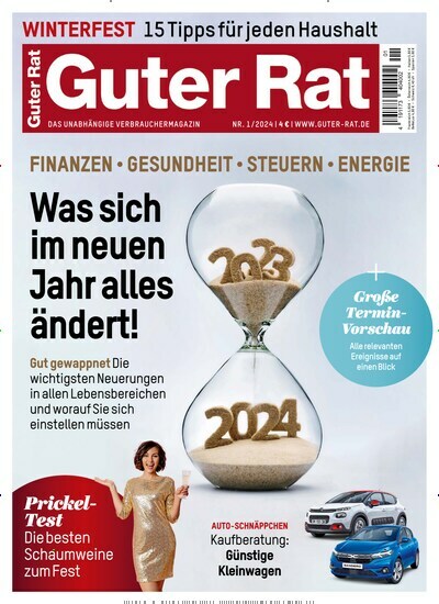 Titelbild der Ausgabe 1/2024 von Guter Rat. Diese Zeitschrift und viele weitere Wirtschaftsmagazine und Politikmagazine als Abo oder epaper bei United Kiosk online kaufen.