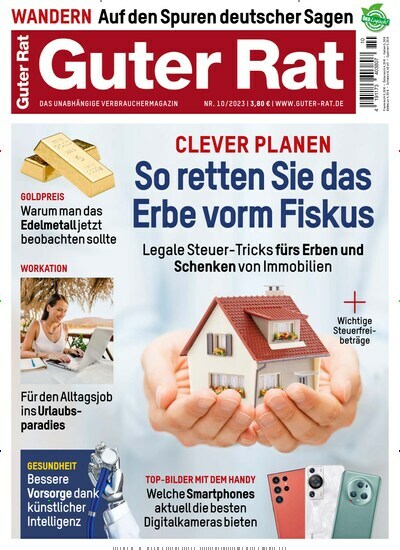 Titelbild der Ausgabe 10/2023 von Guter Rat. Diese Zeitschrift und viele weitere Wirtschaftsmagazine und Politikmagazine als Abo oder epaper bei United Kiosk online kaufen.