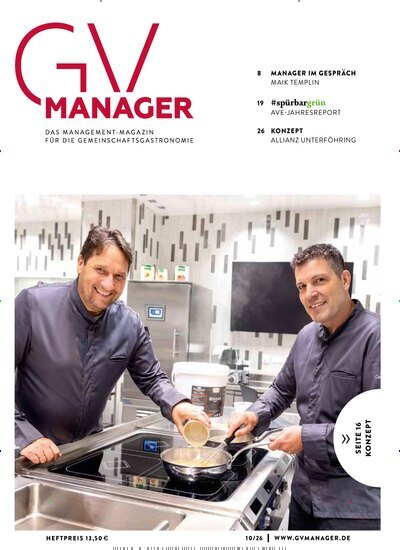 Titelbild der Ausgabe 10/2026 von GVmanager. Diese Zeitschrift und viele weitere Gastronomiezeitschriften, Fashionmagazine, Beautymagazine als Abo oder epaper bei United Kiosk online kaufen.