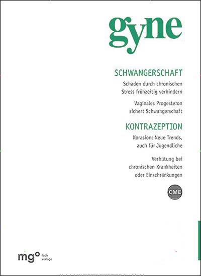 Titelbild der Ausgabe 6/2023 von gyne. Diese Zeitschrift und viele weitere Pflegezeitschriften und medizinische Fachzeitschriften als Abo oder epaper bei United Kiosk online kaufen.