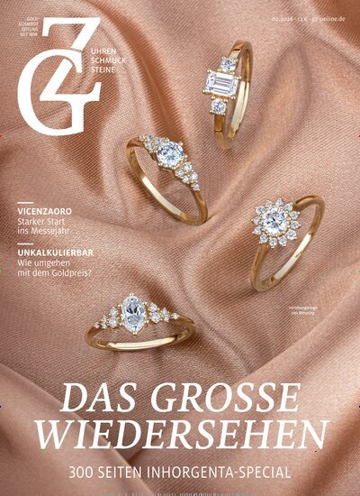 Titelbild der Ausgabe 2/2026 von GZ Goldschmiede Zeitung. Diese Zeitschrift und viele weitere Gastronomiezeitschriften, Fashionmagazine, Beautymagazine als Abo oder epaper bei United Kiosk online kaufen.