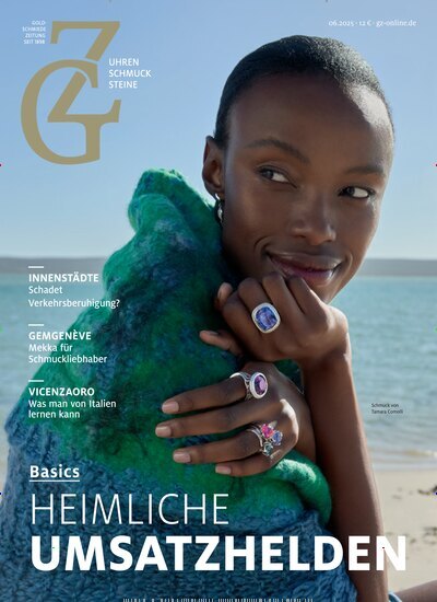 Titelbild der Ausgabe 6/2025 von GZ Goldschmiede Zeitung. Diese Zeitschrift und viele weitere Gastronomiezeitschriften, Fashionmagazine, Beautymagazine als Abo oder epaper bei United Kiosk online kaufen.