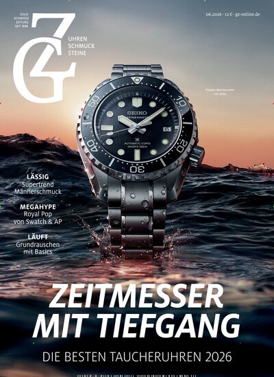 Titelbild der Ausgabe 6/2026 von GZ Goldschmiede Zeitung. Diese Zeitschrift und viele weitere Gastronomiezeitschriften, Fashionmagazine, Beautymagazine als Abo oder epaper bei United Kiosk online kaufen.