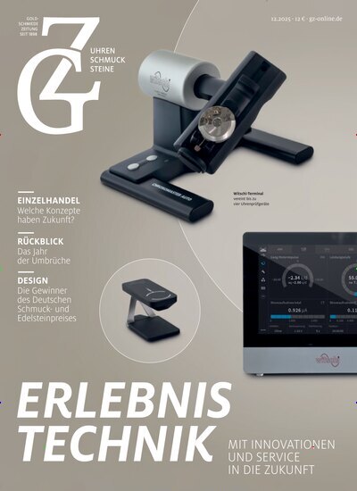 Titelbild der Ausgabe 12/2025 von GZ Goldschmiede Zeitung. Diese Zeitschrift und viele weitere Gastronomiezeitschriften, Fashionmagazine, Beautymagazine als Abo oder epaper bei United Kiosk online kaufen.