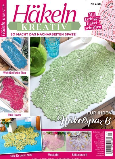 Titelbild der Ausgabe 3/2025 von Häkeln kreativ. Diese Zeitschrift und viele weitere Modemagazine und DIY-Magazine als Abo oder epaper bei United Kiosk online kaufen.