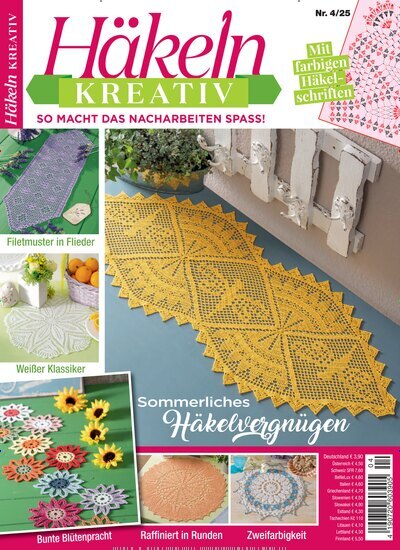 Titelbild der Ausgabe 4/2025 von Häkeln kreativ. Diese Zeitschrift und viele weitere Modemagazine und DIY-Magazine als Abo oder epaper bei United Kiosk online kaufen.