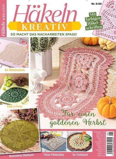 Titelbild der Ausgabe 5/2025 von Häkeln kreativ. Diese Zeitschrift und viele weitere Modemagazine und DIY-Magazine als Abo oder epaper bei United Kiosk online kaufen.
