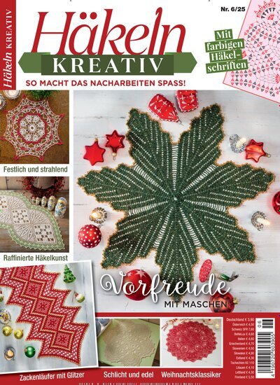 Titelbild der Ausgabe 6/2025 von Häkeln kreativ. Diese Zeitschrift und viele weitere Modemagazine und DIY-Magazine als Abo oder epaper bei United Kiosk online kaufen.