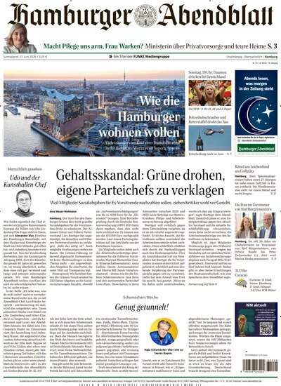 Titelbild der Ausgabe 135/2026 von Hamburger Abendblatt. Diese Zeitschrift und viele weitere Zeitungsabos als Abo oder epaper bei United Kiosk online kaufen.