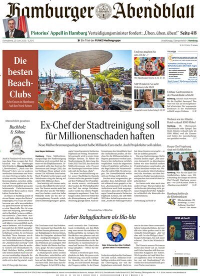 Titelbild der Ausgabe 141/2026 von Hamburger Abendblatt. Diese Zeitschrift und viele weitere Zeitungsabos als Abo oder epaper bei United Kiosk online kaufen.