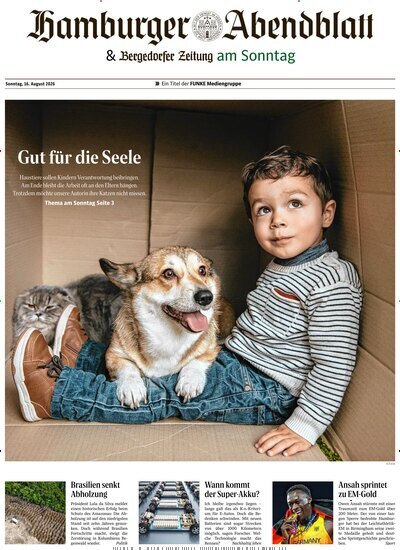 Titelbild der Ausgabe 33/2026 von Hamburger Abendblatt Sonntags. Diese Zeitschrift und viele weitere Zeitungsabos als Abo oder epaper bei United Kiosk online kaufen.