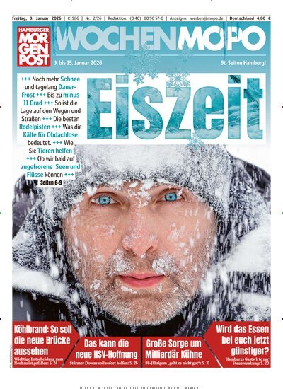 Titelbild der Ausgabe 2/2026 von Hamburger Morgenpost. Diese Zeitschrift und viele weitere Zeitungsabos als Abo oder epaper bei United Kiosk online kaufen.