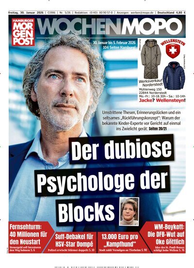 Titelbild der Ausgabe 5/2026 von Hamburger Morgenpost. Diese Zeitschrift und viele weitere Zeitungsabos als Abo oder epaper bei United Kiosk online kaufen.