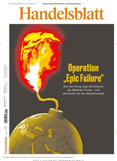 Titelbild der Ausgabe 51/2026 von Handelsblatt. Diese Zeitschrift und viele weitere Zeitungsabos als Abo oder epaper bei United Kiosk online kaufen.