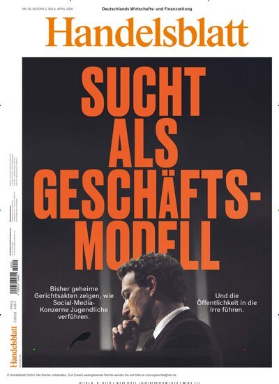 Titelbild der Ausgabe 65/2026 von Handelsblatt. Diese Zeitschrift und viele weitere Zeitungsabos als Abo oder epaper bei United Kiosk online kaufen.