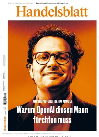 Titelbild der Ausgabe 83/2026 von Handelsblatt. Diese Zeitschrift und viele weitere Zeitungsabos als Abo oder epaper bei United Kiosk online kaufen.