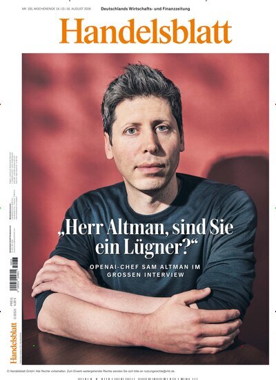 Titelbild der Ausgabe 156/2026 von Handelsblatt. Diese Zeitschrift und viele weitere Zeitungsabos als Abo oder epaper bei United Kiosk online kaufen.