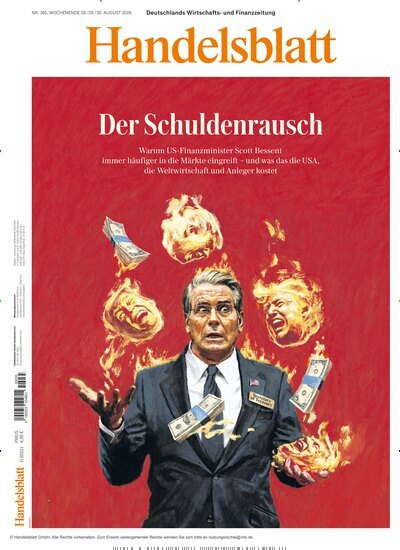 Titelbild der Ausgabe 166/2026 von Handelsblatt. Diese Zeitschrift und viele weitere Zeitungsabos als Abo oder epaper bei United Kiosk online kaufen.
