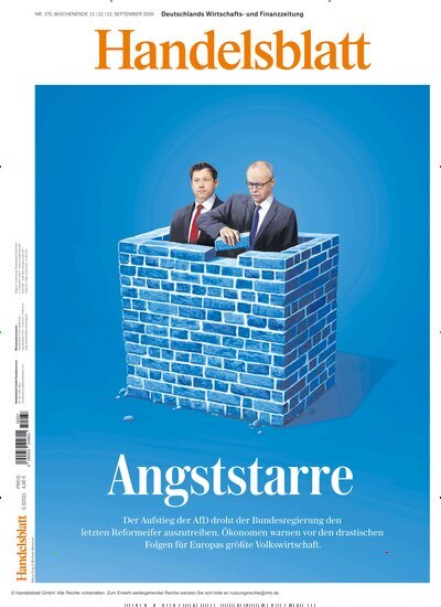 Titelbild der Ausgabe 176/2026 von Handelsblatt. Diese Zeitschrift und viele weitere Zeitungsabos als Abo oder epaper bei United Kiosk online kaufen.