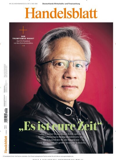 Titelbild der Ausgabe 211/2026 von Handelsblatt. Diese Zeitschrift und viele weitere Zeitungsabos als Abo oder epaper bei United Kiosk online kaufen.