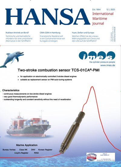 Titelbild der Ausgabe 12/2025 von Hansa. Diese Zeitschrift und viele weitere Logistikmagazine und Medienmagazine als Abo oder epaper bei United Kiosk online kaufen.