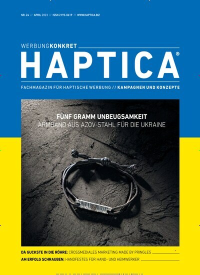 Titelbild der Ausgabe 24/2023 von Haptica. Diese Zeitschrift und viele weitere Businessmagazine als Abo oder epaper bei United Kiosk online kaufen.
