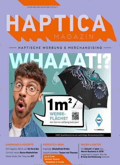 Titelbild der Ausgabe 2/2026 von Haptica Magazin. Diese Zeitschrift und viele weitere Businessmagazine als Abo oder epaper bei United Kiosk online kaufen.