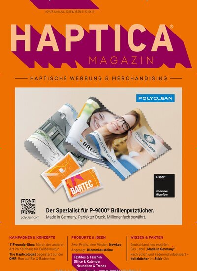 Titelbild der Ausgabe 3/2025 von Haptica Magazin. Diese Zeitschrift und viele weitere Businessmagazine als Abo oder epaper bei United Kiosk online kaufen.