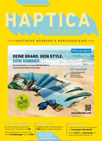 Titelbild der Ausgabe 3/2026 von Haptica Magazin. Diese Zeitschrift und viele weitere Businessmagazine als Abo oder epaper bei United Kiosk online kaufen.