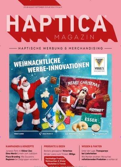 Titelbild der Ausgabe 4/2025 von Haptica Magazin. Diese Zeitschrift und viele weitere Businessmagazine als Abo oder epaper bei United Kiosk online kaufen.