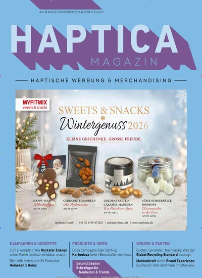 Titelbild der Ausgabe 4/2026 von Haptica Magazin. Diese Zeitschrift und viele weitere Businessmagazine als Abo oder epaper bei United Kiosk online kaufen.