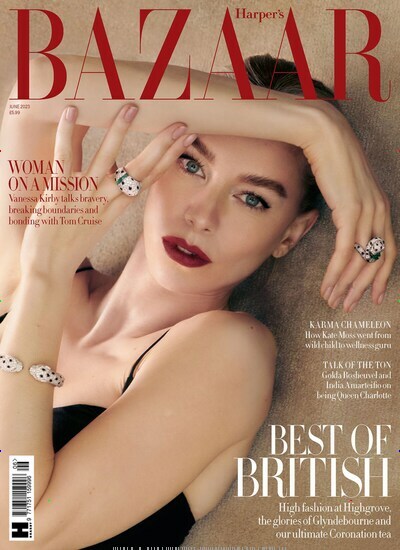 Titelbild der Ausgabe 6/2023 von Harpers Bazaar UK. Diese Zeitschrift und viele weitere Frauenzeitschriften als Abo oder epaper bei United Kiosk online kaufen.