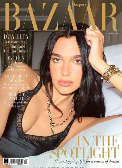 Titelbild der Ausgabe 10/2025 von Harpers Bazaar UK. Diese Zeitschrift und viele weitere Frauenzeitschriften als Abo oder epaper bei United Kiosk online kaufen.