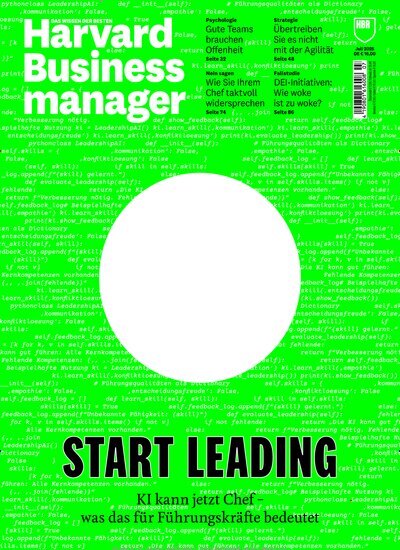 Titelbild der Ausgabe 7/2025 von Harvard Business manager. Diese Zeitschrift und viele weitere Wirtschaftsmagazine und Politikmagazine als Abo oder epaper bei United Kiosk online kaufen.