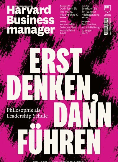 Titelbild der Ausgabe 7/2026 von Harvard Business manager. Diese Zeitschrift und viele weitere Wirtschaftsmagazine und Politikmagazine als Abo oder epaper bei United Kiosk online kaufen.