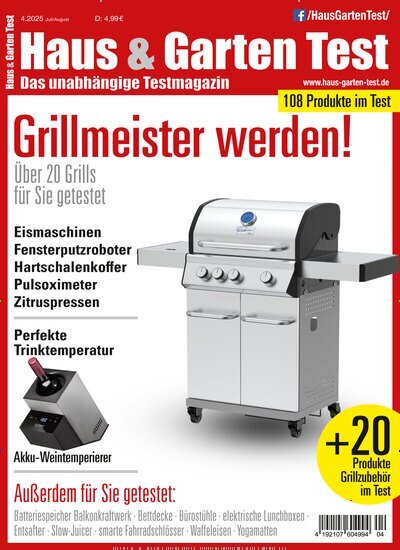 Titelbild der Ausgabe 4/2025 von Haus & Garten Test. Diese Zeitschrift und viele weitere Wirtschaftsmagazine und Politikmagazine als Abo oder epaper bei United Kiosk online kaufen.