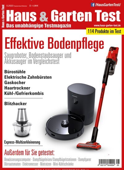 Titelbild der Ausgabe 5/2023 von Haus & Garten Test. Diese Zeitschrift und viele weitere Wirtschaftsmagazine und Politikmagazine als Abo oder epaper bei United Kiosk online kaufen.
