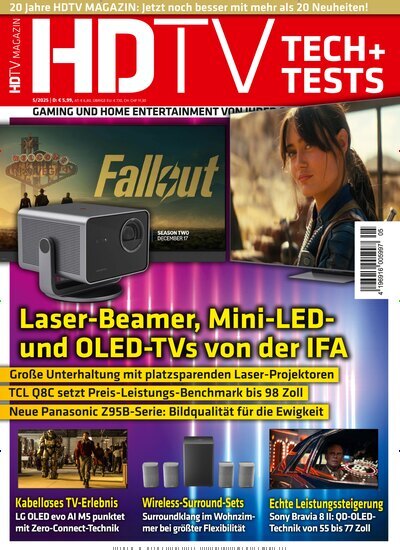 Titelbild der Ausgabe 5/2025 von HDTV Magazin. Diese Zeitschrift und viele weitere Audiomagazine, Filmmagazine und Fotozeitschriften als Abo oder epaper bei United Kiosk online kaufen.