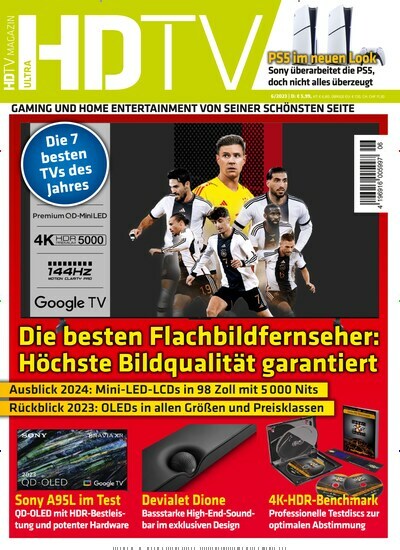 Titelbild der Ausgabe 6/2023 von HDTV Magazin. Diese Zeitschrift und viele weitere Audiomagazine, Filmmagazine und Fotozeitschriften als Abo oder epaper bei United Kiosk online kaufen.