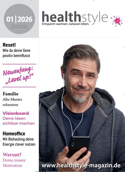 Titelbild der Ausgabe 1/2026 von healthstyle. Diese Zeitschrift und viele weitere Elternzeitschriften und Tierzeitschriften als Abo oder epaper bei United Kiosk online kaufen.